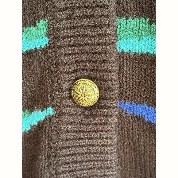 Vtg Anne Crimmins Umi Collections Cardigan Sz Small Floral 80s Retro Art To Wear - Picture 3 of 9